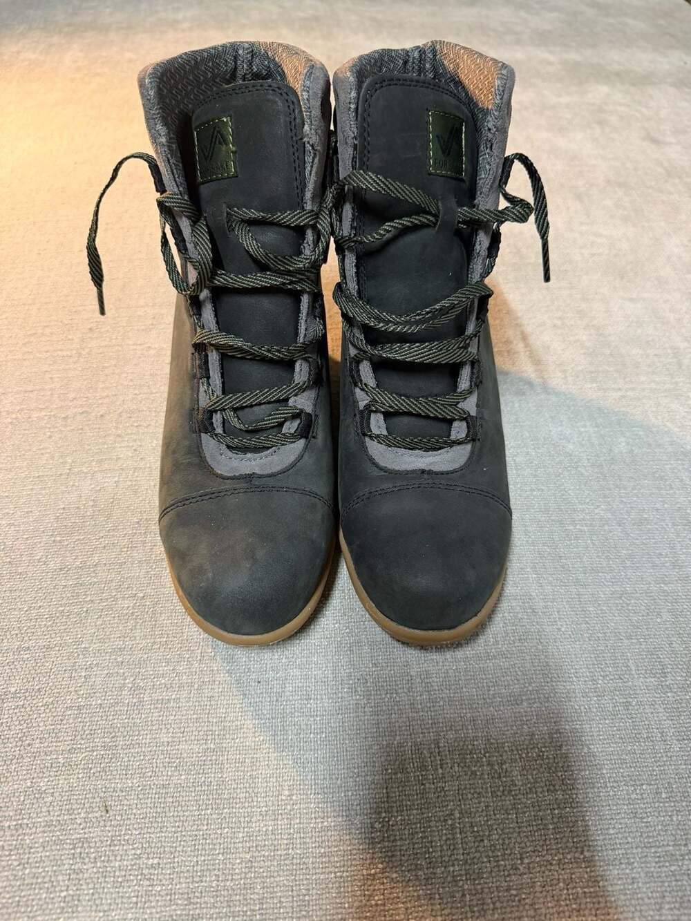 Forsake Alma Women's Waterproof Leather Lace-Up Wedge Ankle Boots